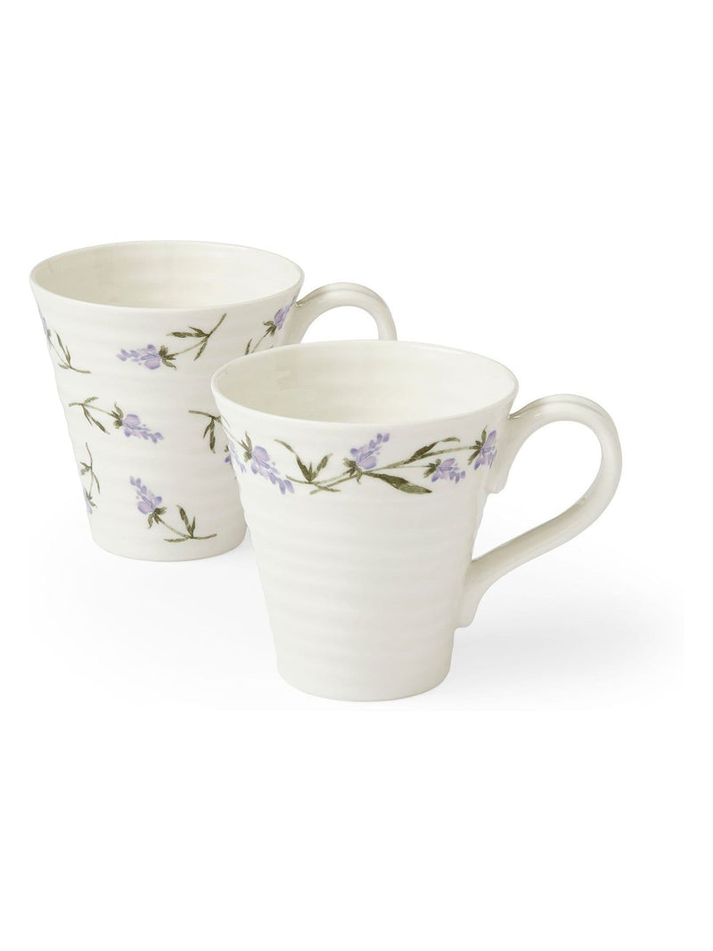 Sophie Conran white lavandula mugs set of 2, UK version