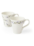 Sophie Conran white lavandula mugs set of 2, UK version