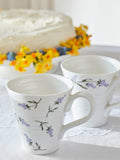 Sophie Conran white lavandula mugs set of 2, UK version