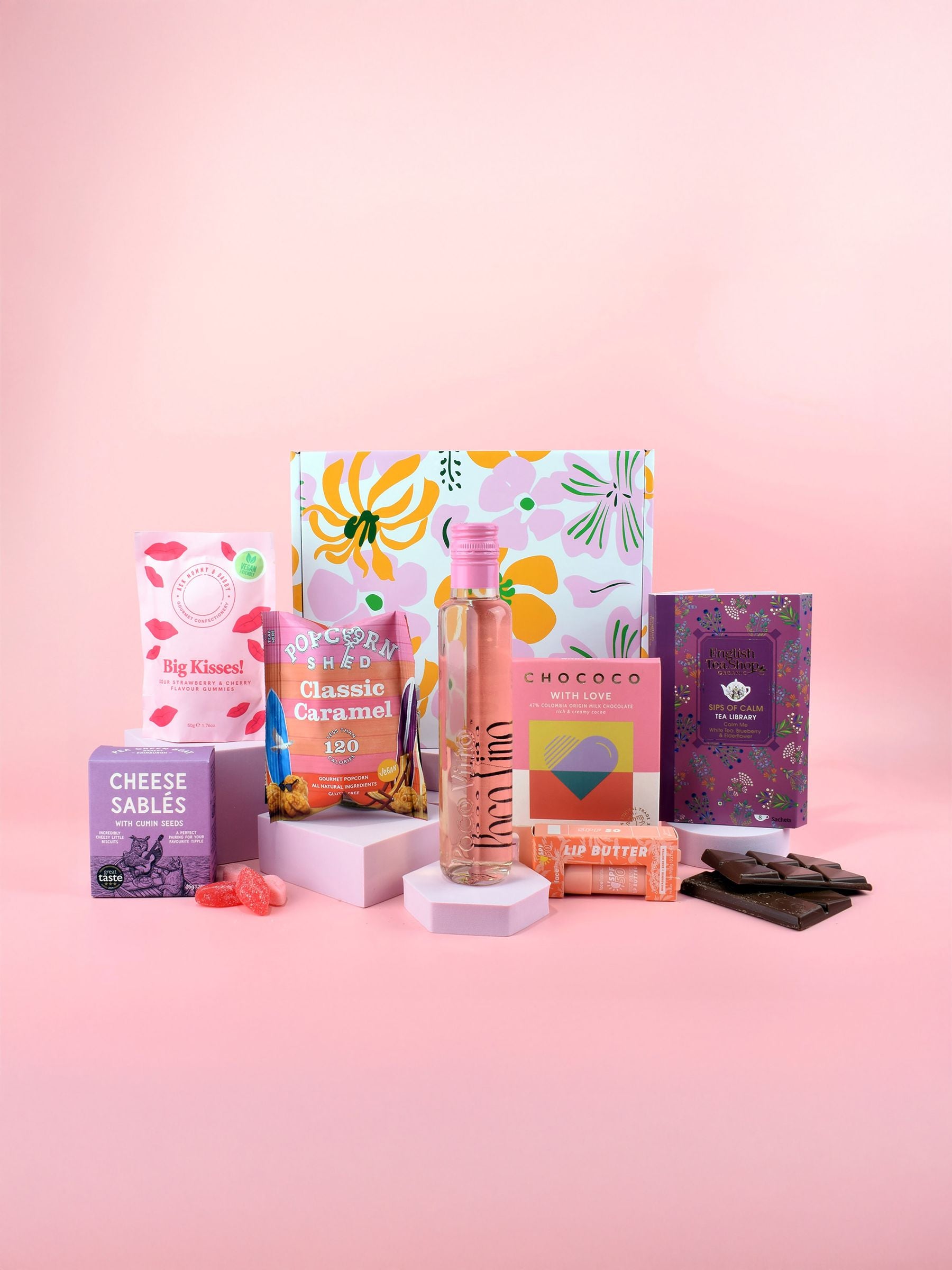 Spicers of Hythe sweet treats wine gift set box (British brand)