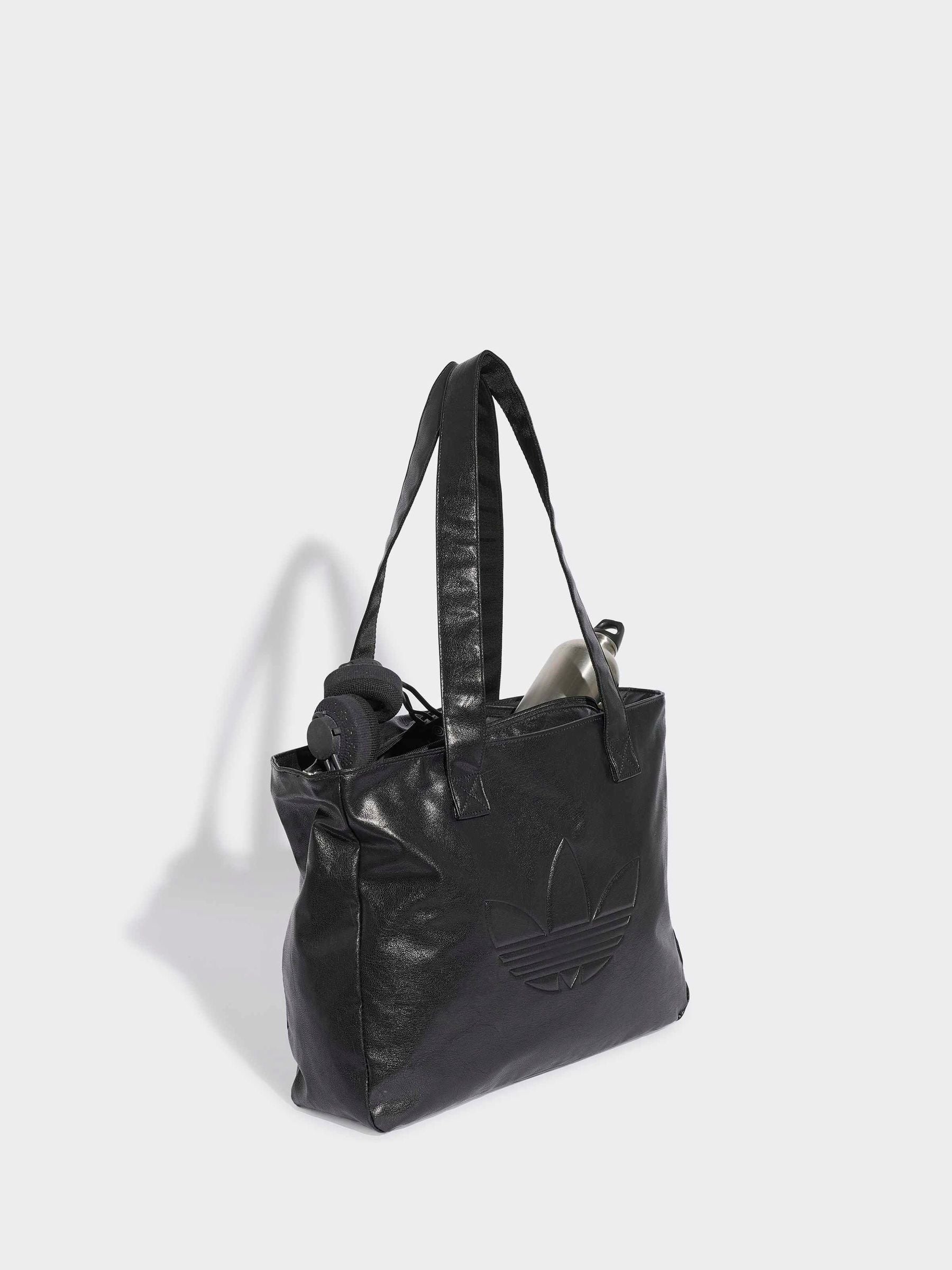 adidas Originals black metallic shopper bag 22L, UK version