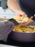 MasterClass shallow casserole dish 4L with self-basting lid - British product