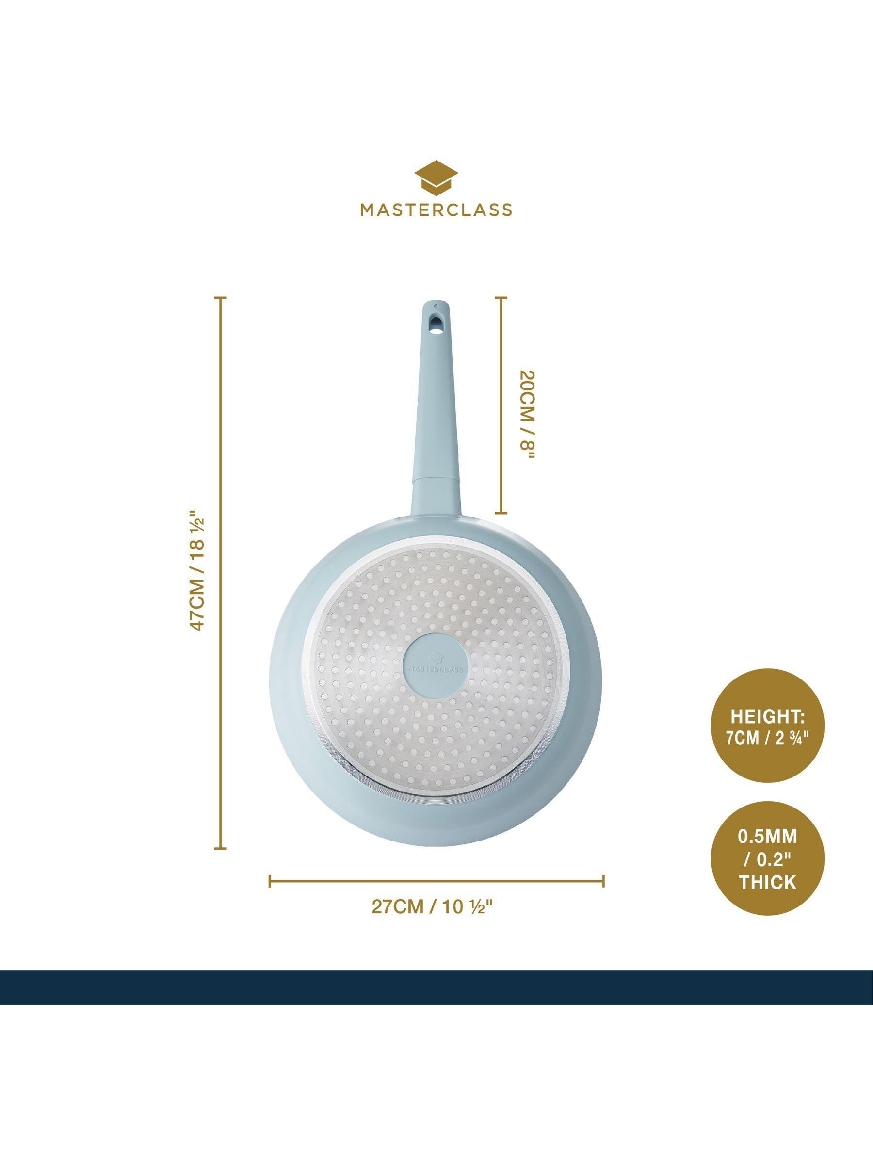 MasterClass blue frying pan 26cm - British product