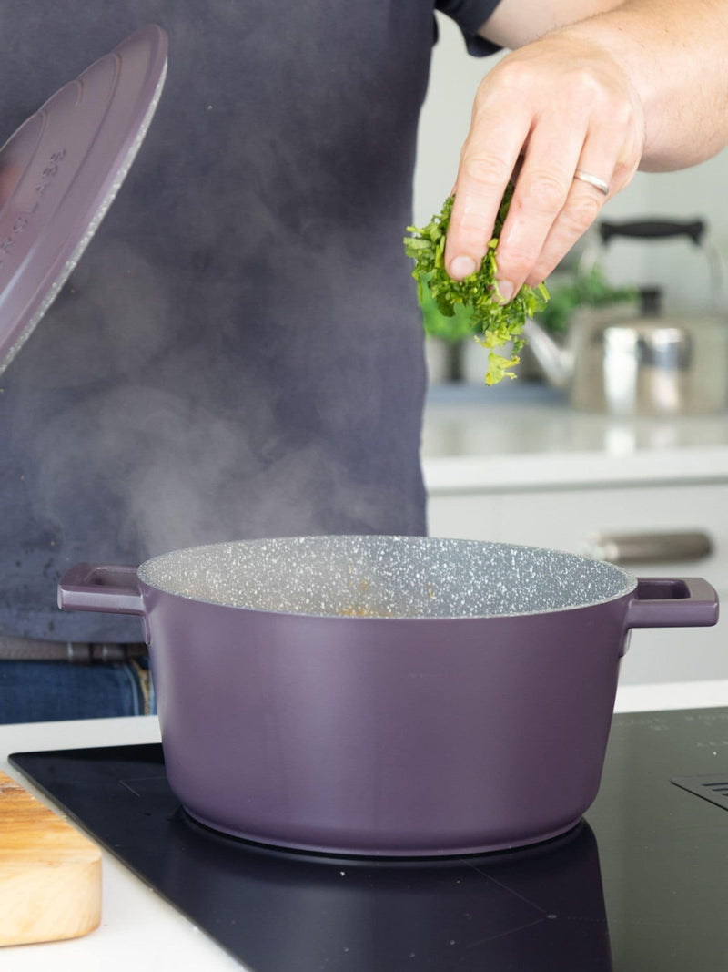 MasterClass Blue Small Casserole Dish with Lid 2.5L