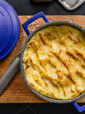 MasterClass Electric Blue Casserole Dish with Self Basting Lid 5L
