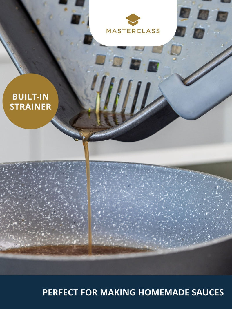 MasterClass grey roasting set with silicone rack and handles, imported from the UK