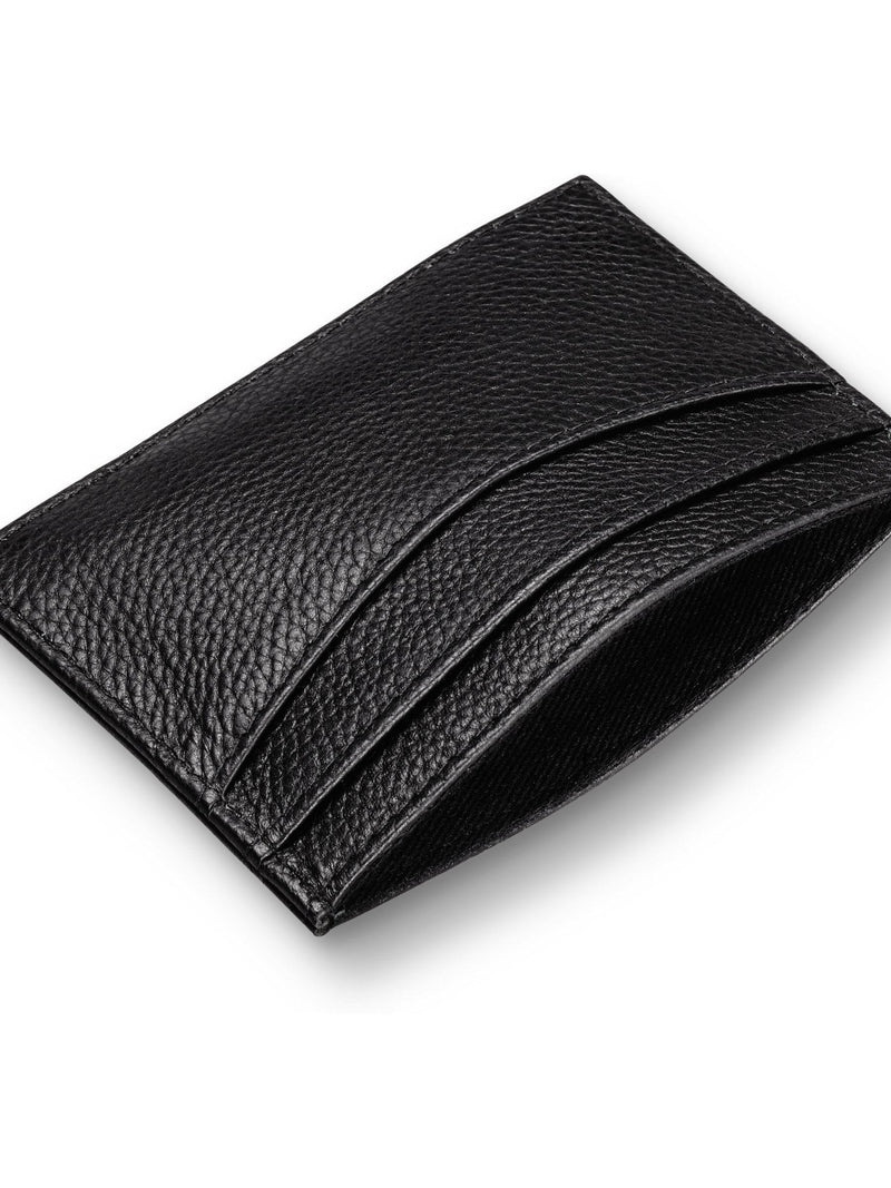 Charles Tyrwhitt black grain leather card holder, UK version