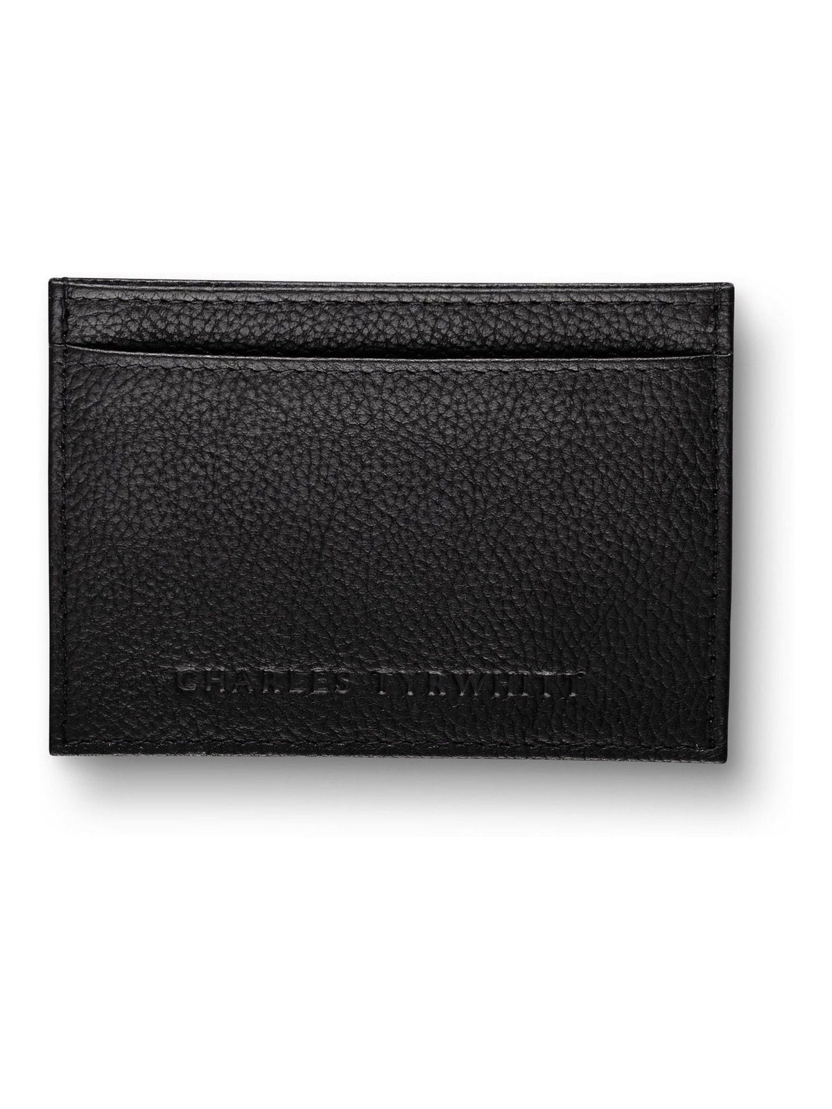 Charles Tyrwhitt black grain leather card holder, UK version