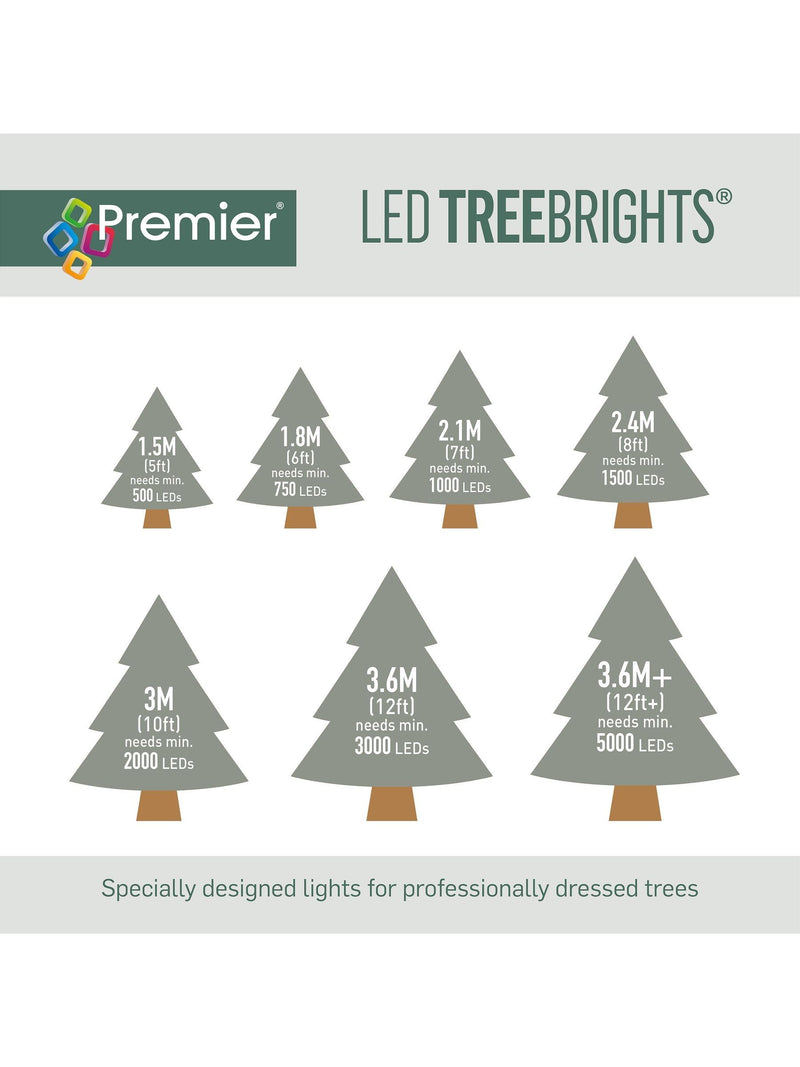 Premier 500 LED multiaction tree lights 1250cm, UK version