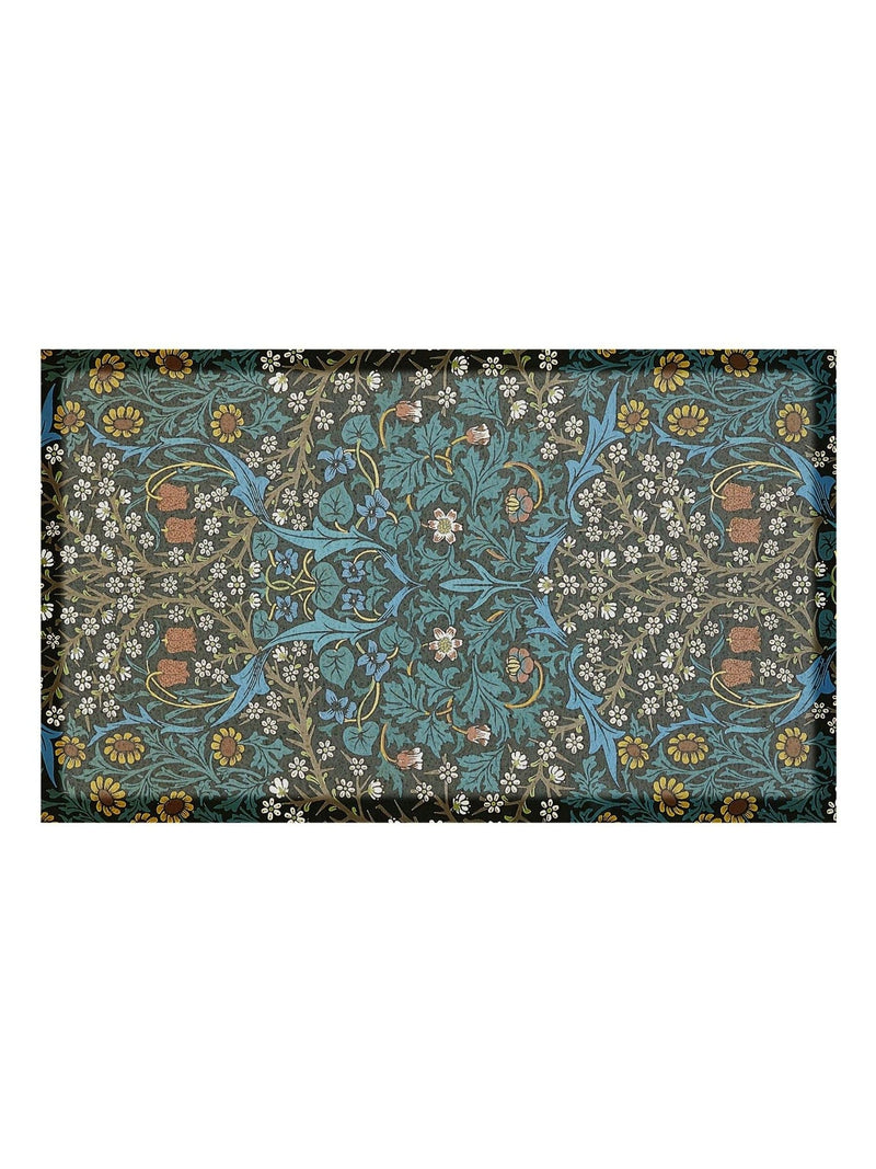 Artsy Mats doormat Black William Morris Tulips, UK version
