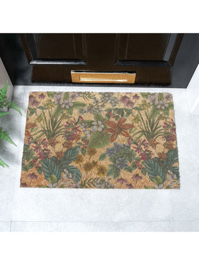 Next Artsy Mats Brown Language of Flowers x Celia Battaini Doormat 60cm x 40cm- Buy online at McGrocer