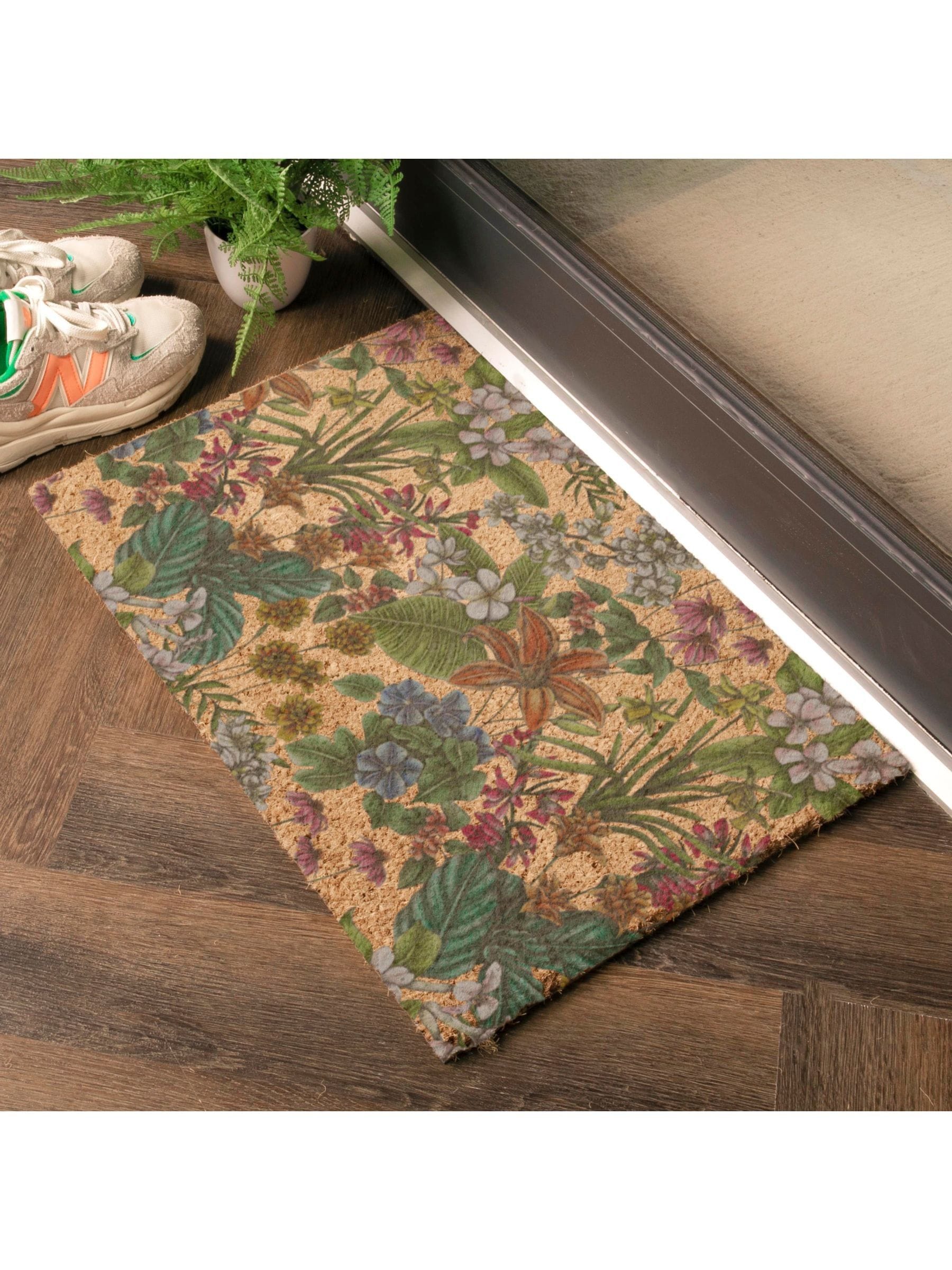 Artsy Mats Language of Flowers doormat 60x40cm (British brand)