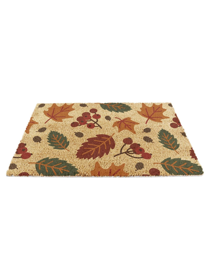 Artsy Mats brown autumn leaves doormat 60x40cm (British brand)