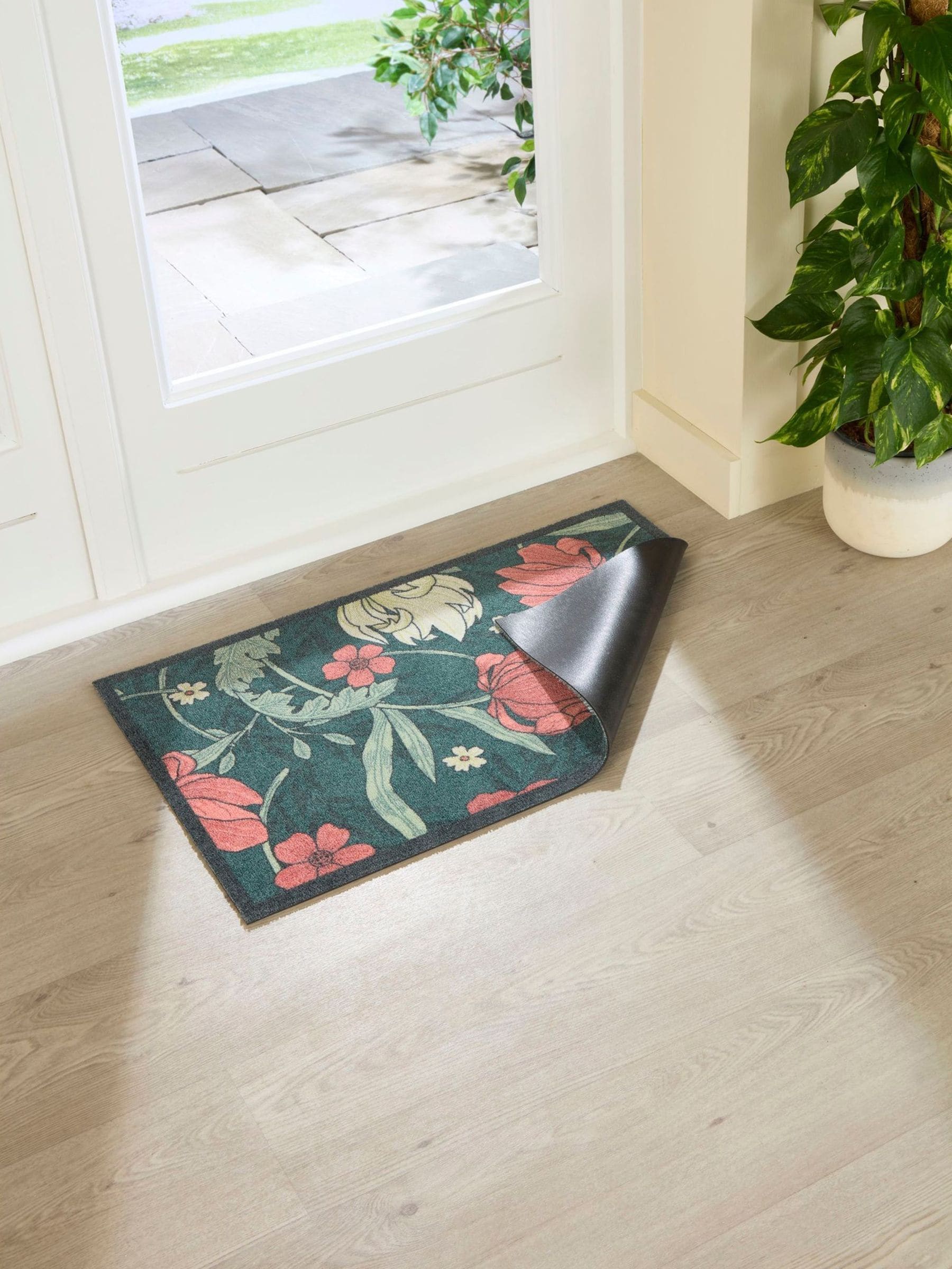 Artsy Mats William Morris green rose doormat 80x50 cm, UK version