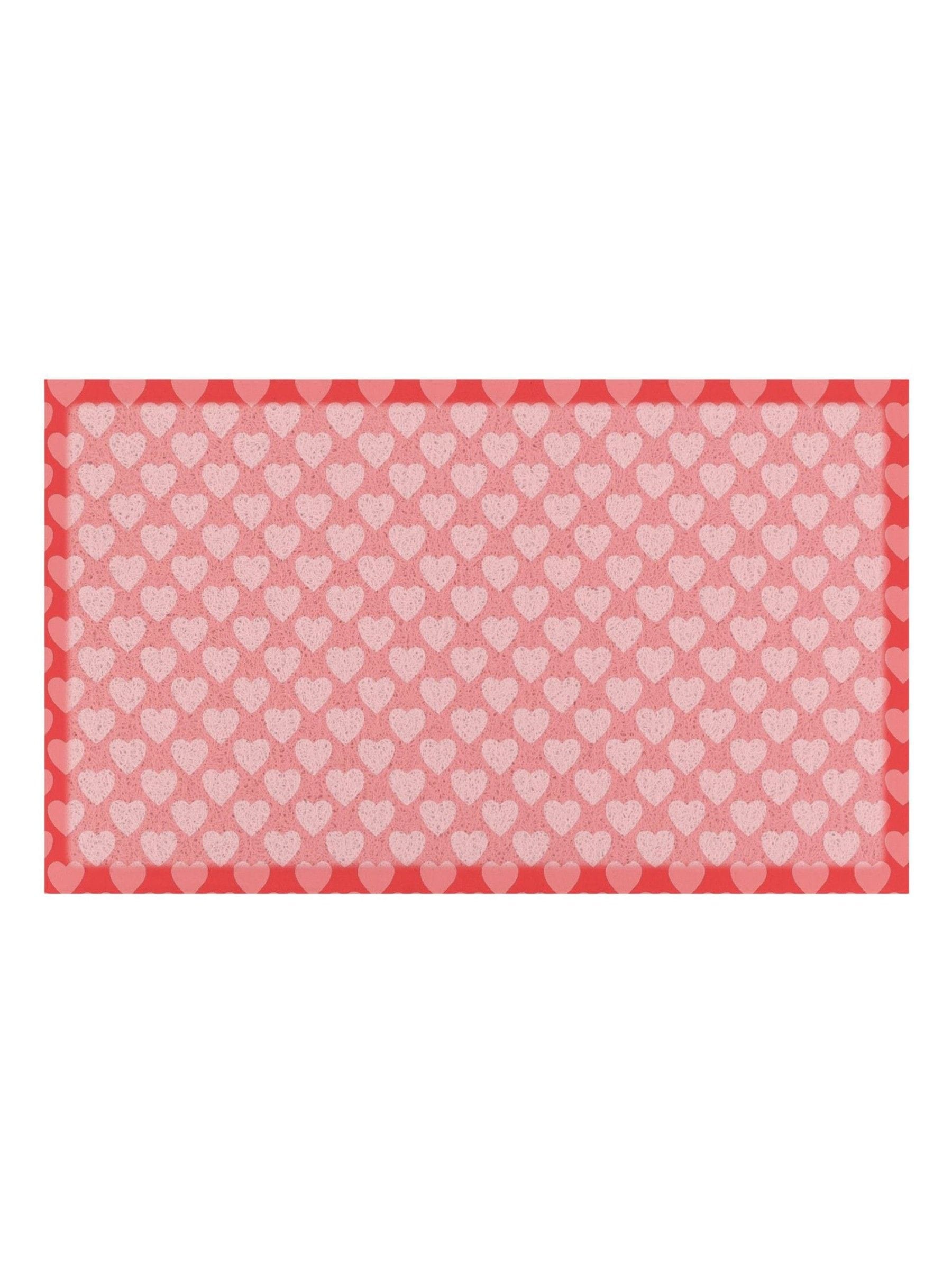 Artsy Mats grey heart patterns doormat 70x40 cm - British product