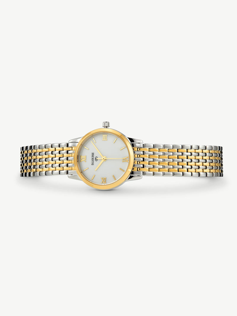 D.LOUISE gold tone watch with bi-metal design - British product