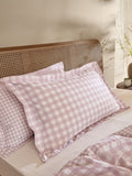 Yard Blush Barton Check pillowcases set of 2 (British brand)