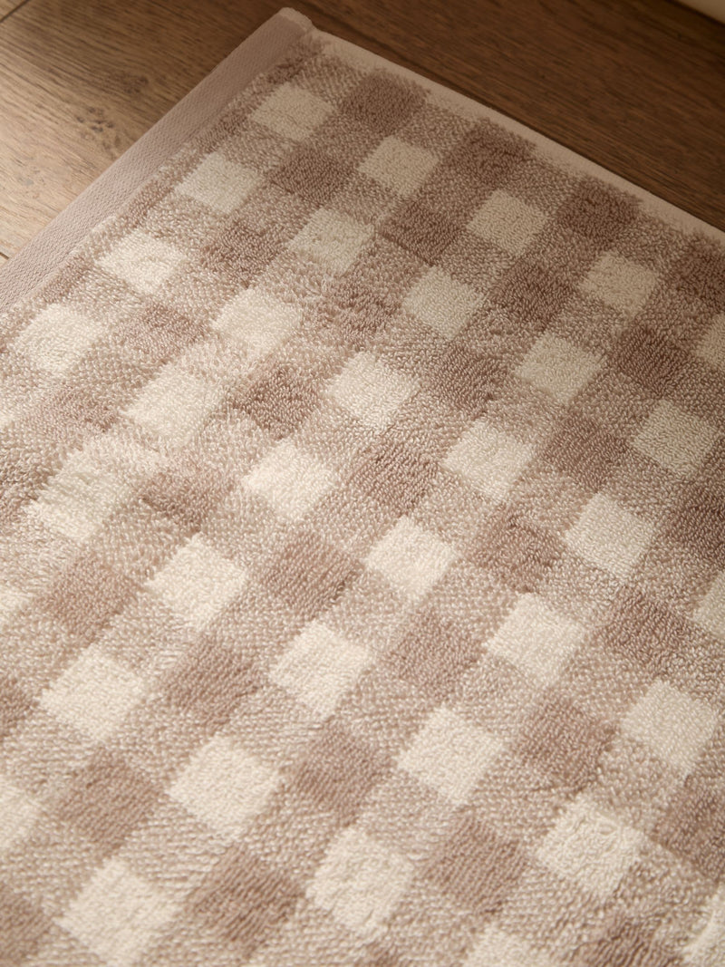 Yard Barton Check cotton bath mat, (British brand)