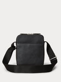 Polo Ralph Lauren black pebbled leather small cross-body bag, imported from the UK