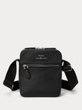Polo Ralph Lauren black pebbled leather small cross-body bag, imported from the UK