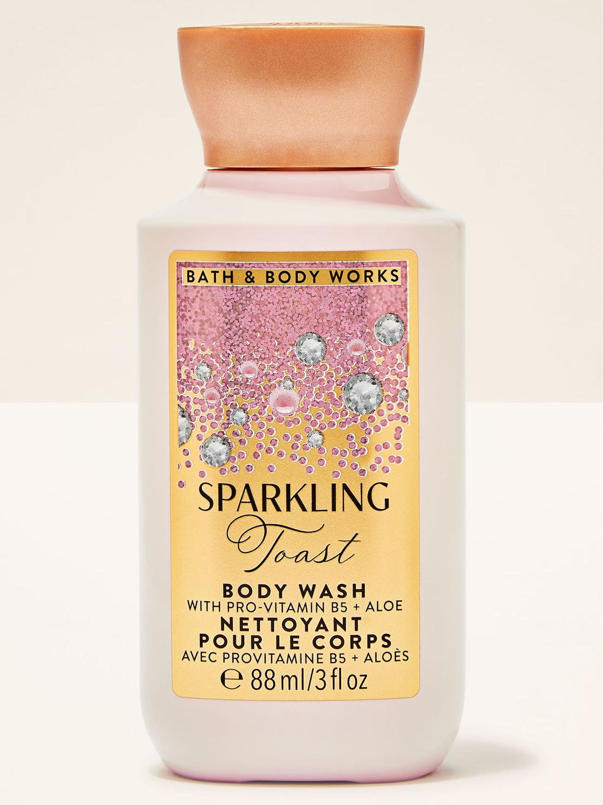 Bath & Body Works Sparkling Toast body wash 88ml, imported from the UK