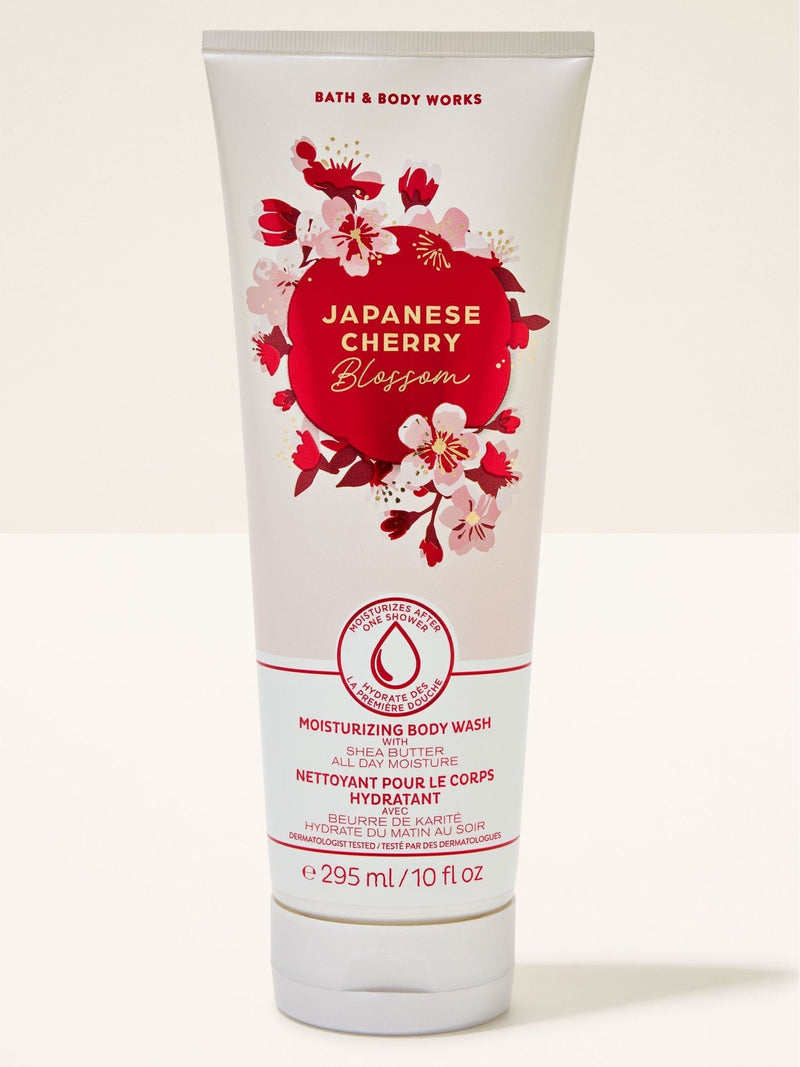 Bath & Body Works Cherry Blossom Body Wash, imported from the UK