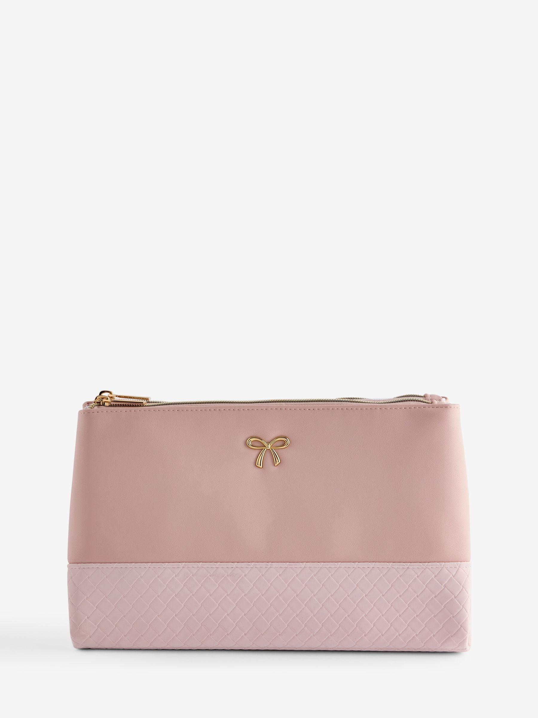 Faux Leather Foldable Make-Up Bag