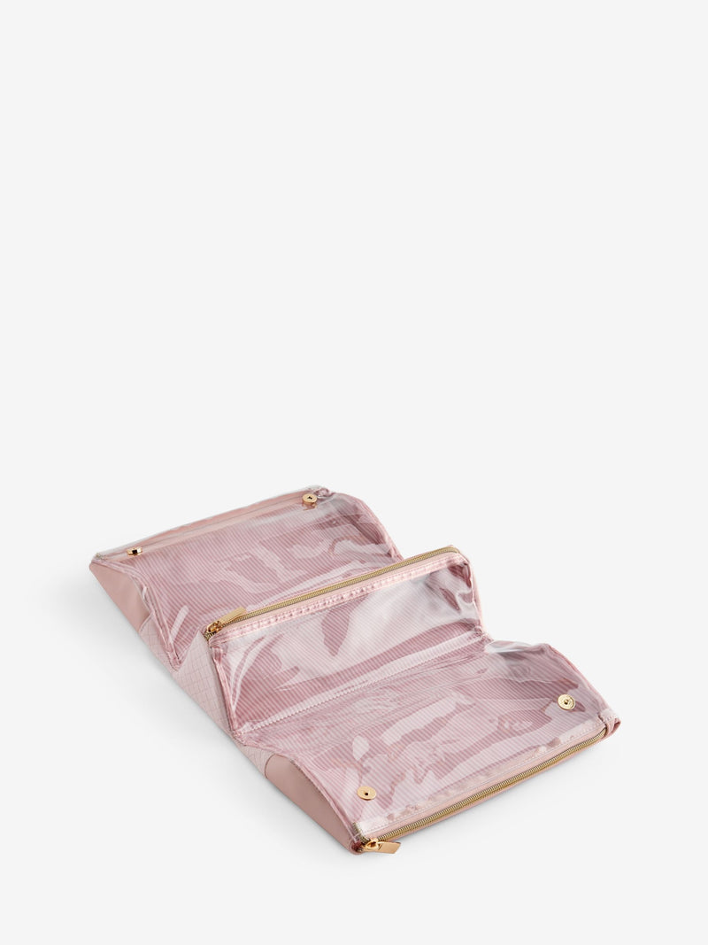 Faux Leather Foldable Make-Up Bag