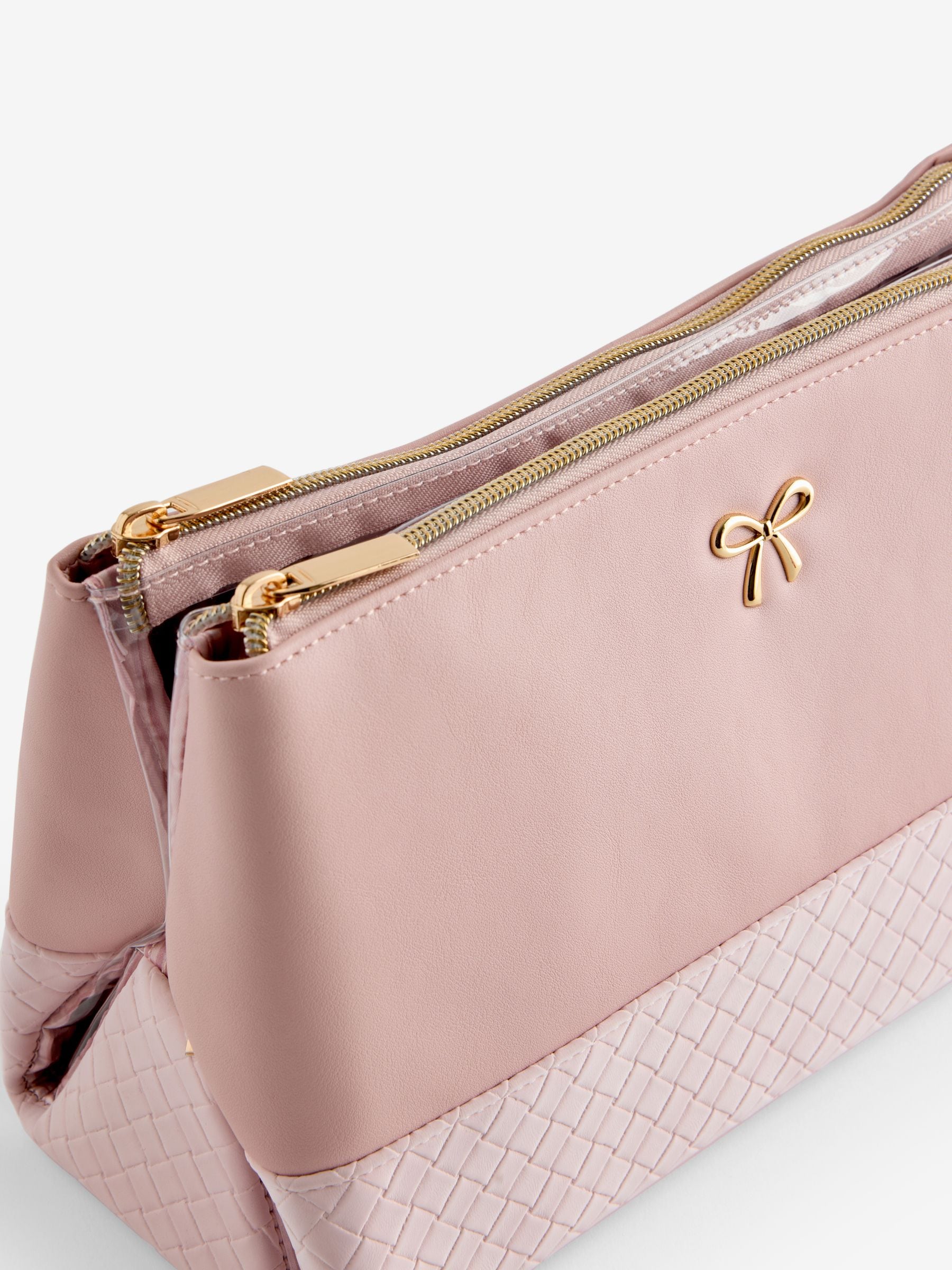 Faux Leather Foldable Make-Up Bag