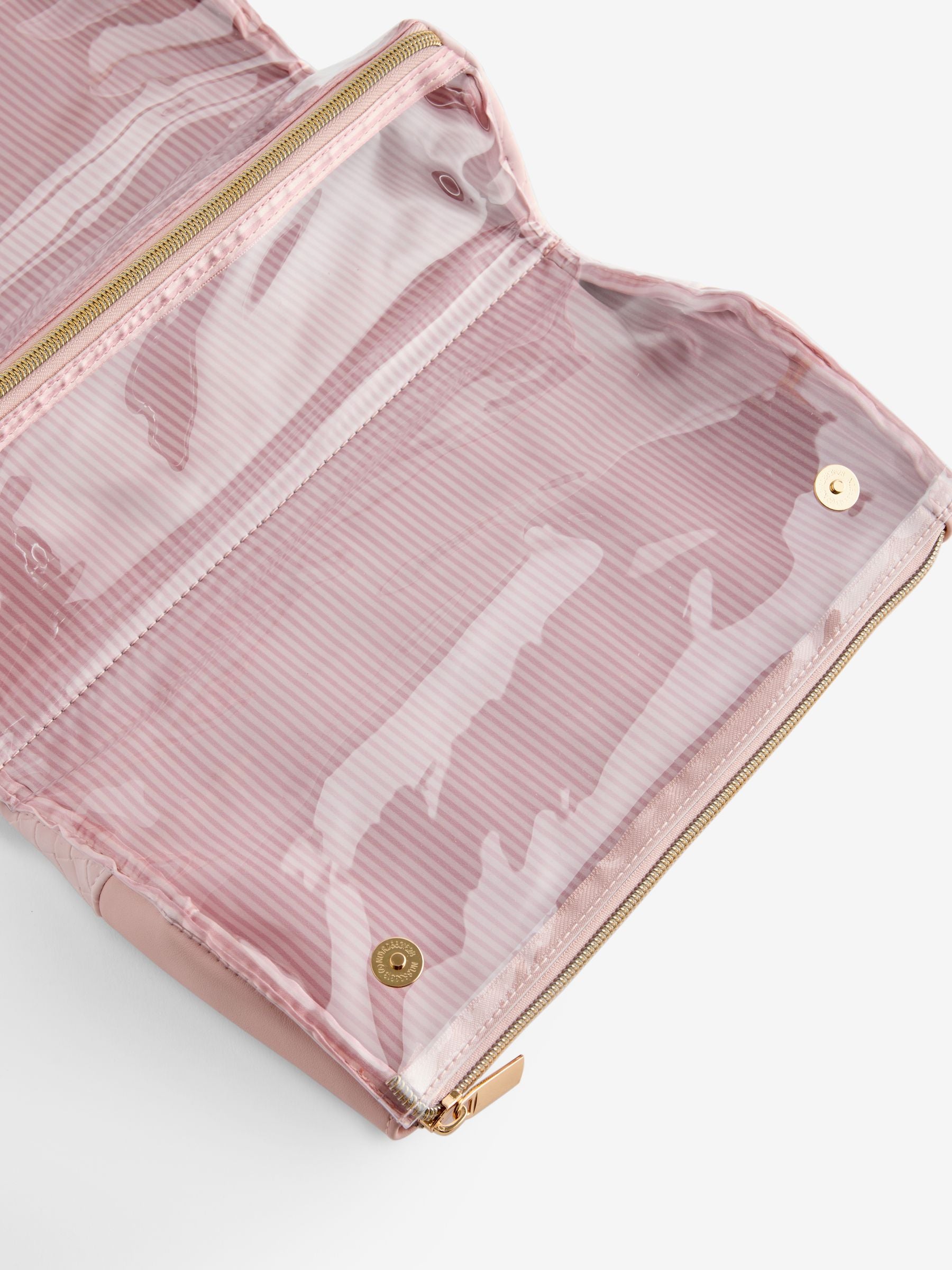 Faux Leather Foldable Make-Up Bag