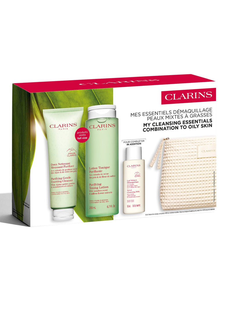 Clarins combination to oily skin cleansing set, UK version