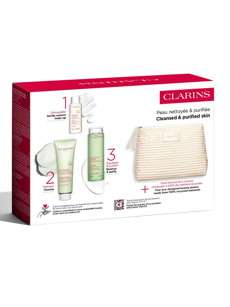 Clarins combination to oily skin cleansing set, UK version