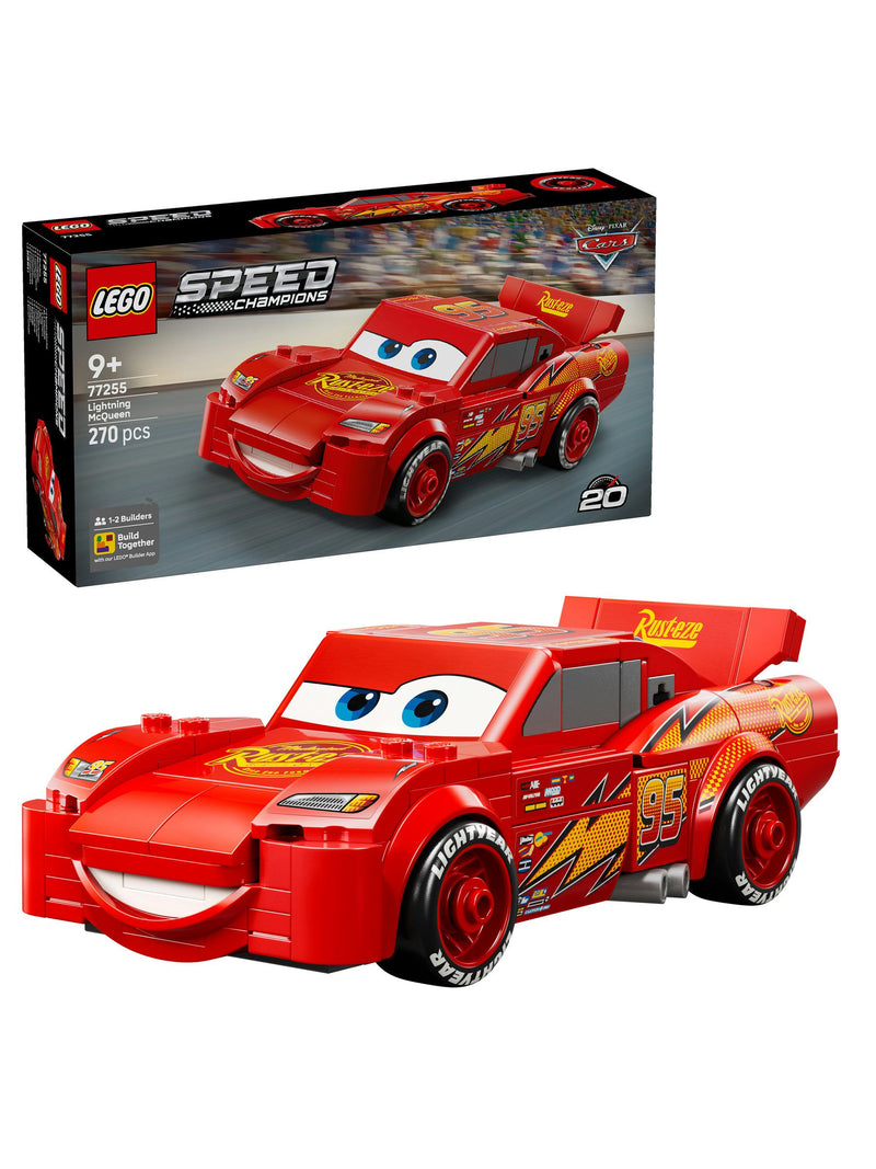 LEGO Speed Champions Lightning McQueen building set, imported from the UK