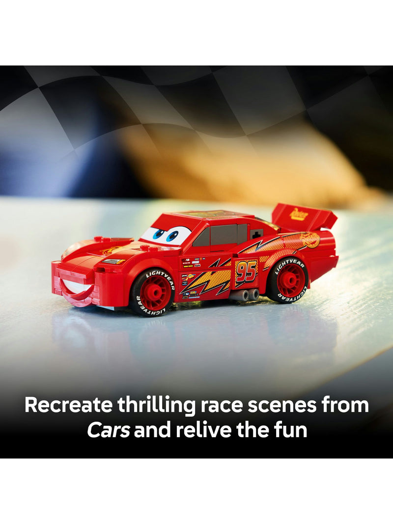 LEGO Speed Champions Lightning McQueen building set, imported from the UK