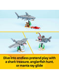 LEGO Creator 3-in-1 Fierce Shark building toy set, imported from the UK