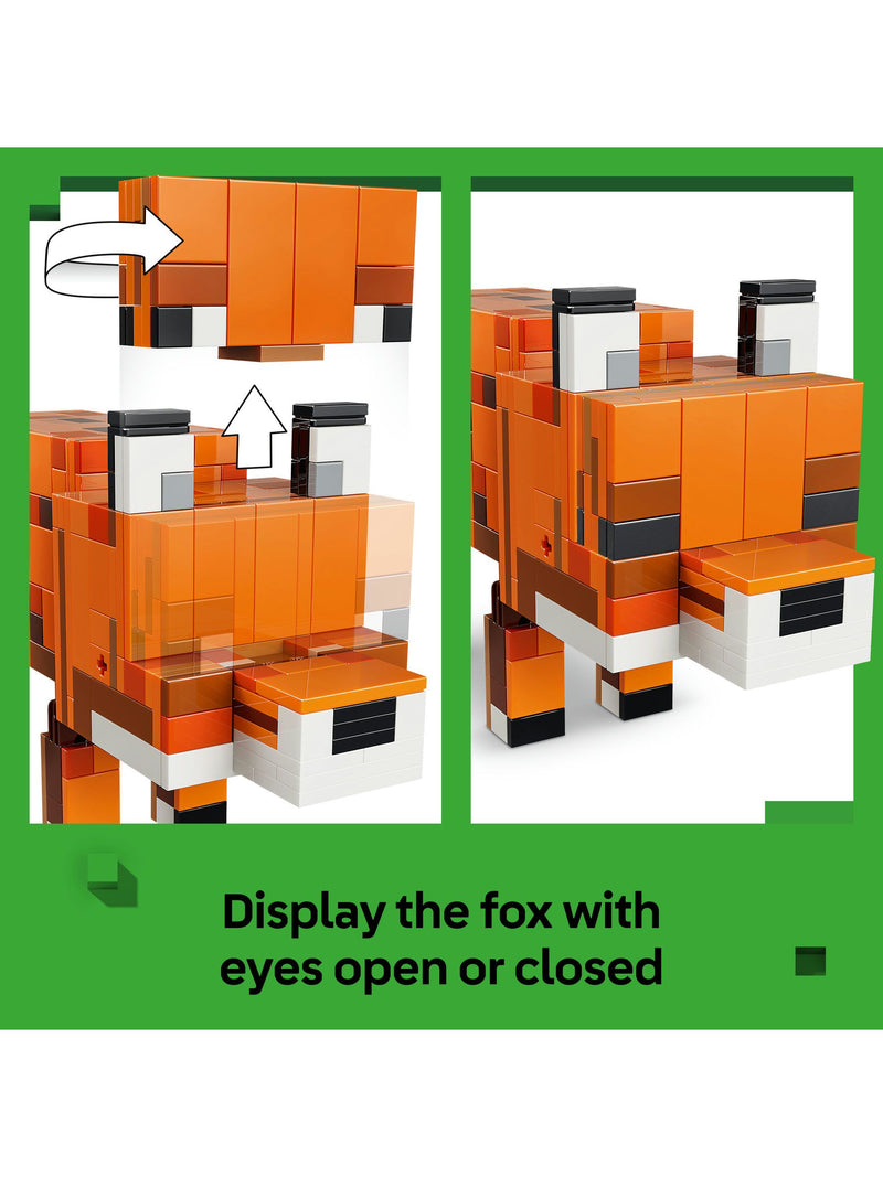 LEGO Minecraft Fox posable building toy figure, UK version