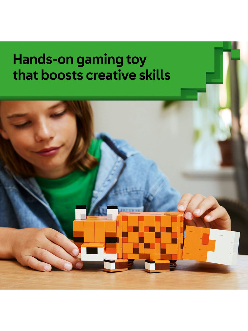 LEGO Minecraft Fox posable building toy figure, UK version