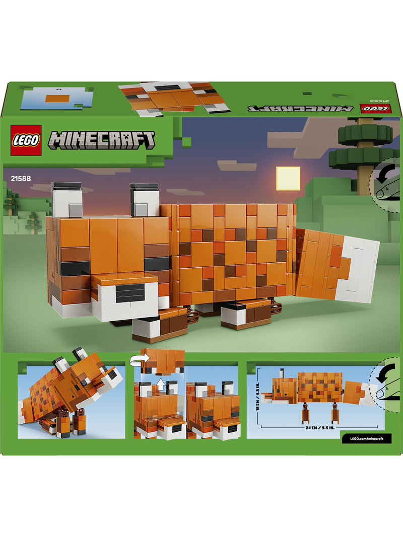 LEGO Minecraft Fox posable building toy figure, UK version