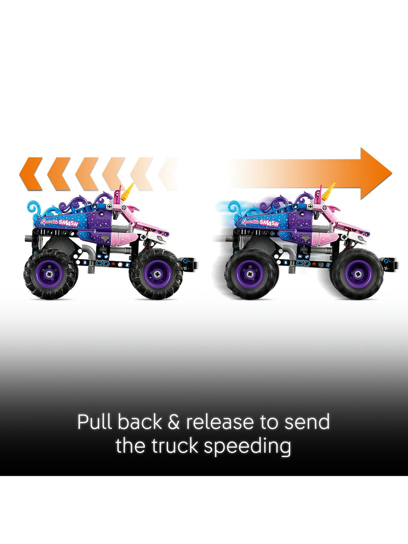 LEGO Sparkle Smash monster truck pull-back toy (British brand)