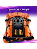 LEGO Technic Bugatti Chiron Pur Sport hypercar building set, imported from the UK