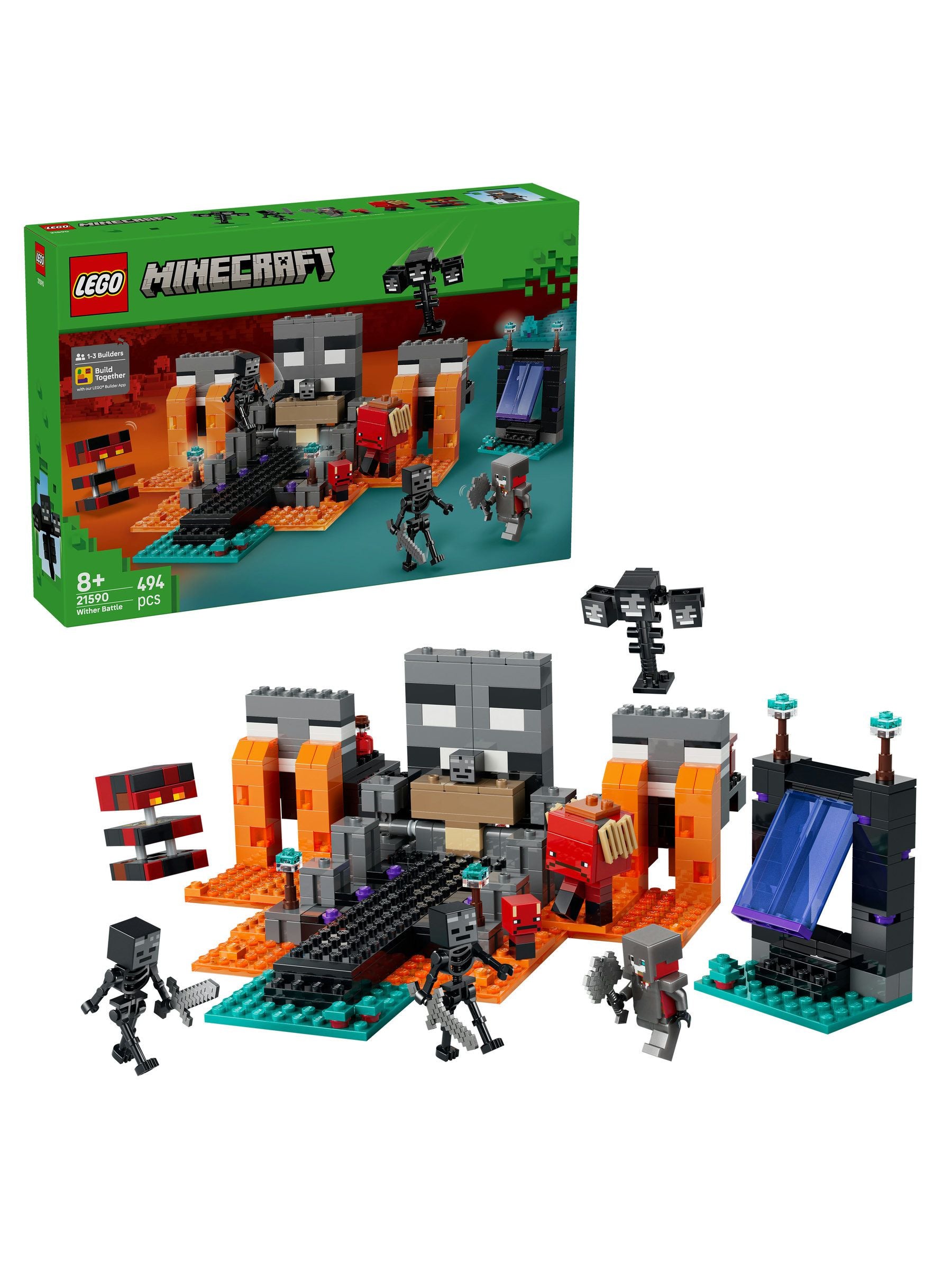 LEGO Minecraft building set Wither Battle 304-piece (British brand)