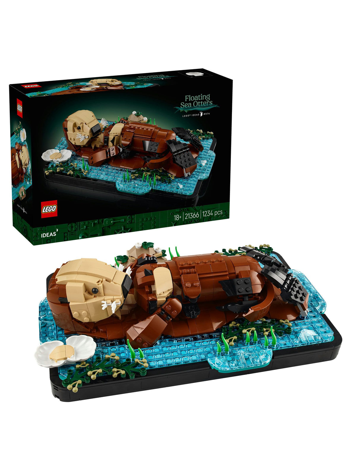 LEGO Floating Sea Otters building set 21366 (British brand)