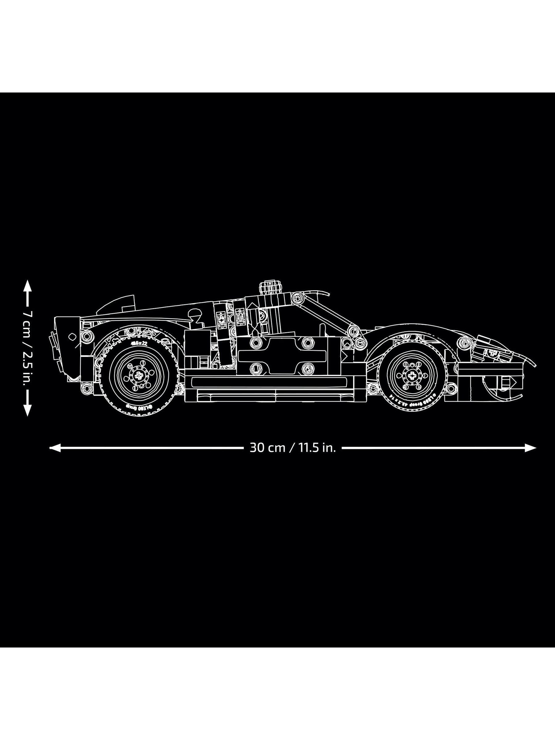 LEGO Technic Ford GT40 race car model kit, UK version