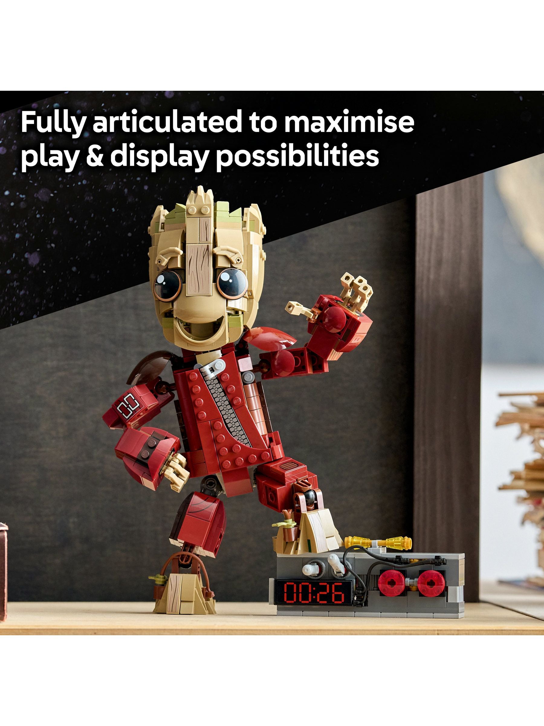 LEGO Marvel Ravager Jumpsuit Groot building toy 76341 (British brand)