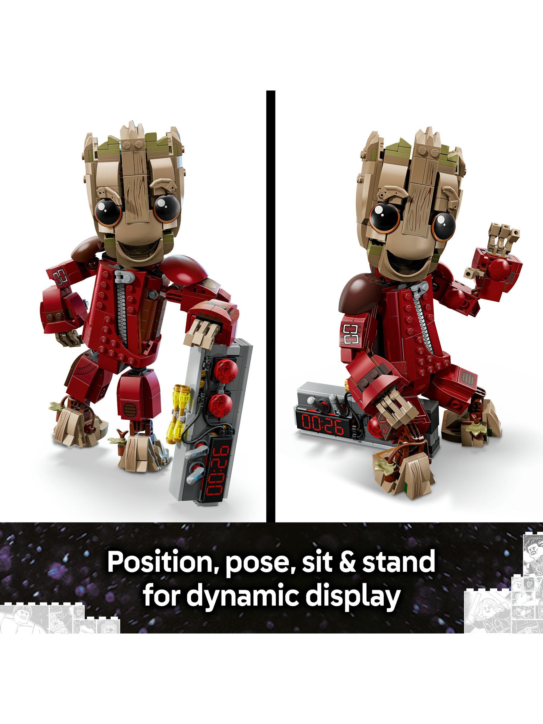 LEGO Marvel Ravager Jumpsuit Groot building toy 76341 (British brand)