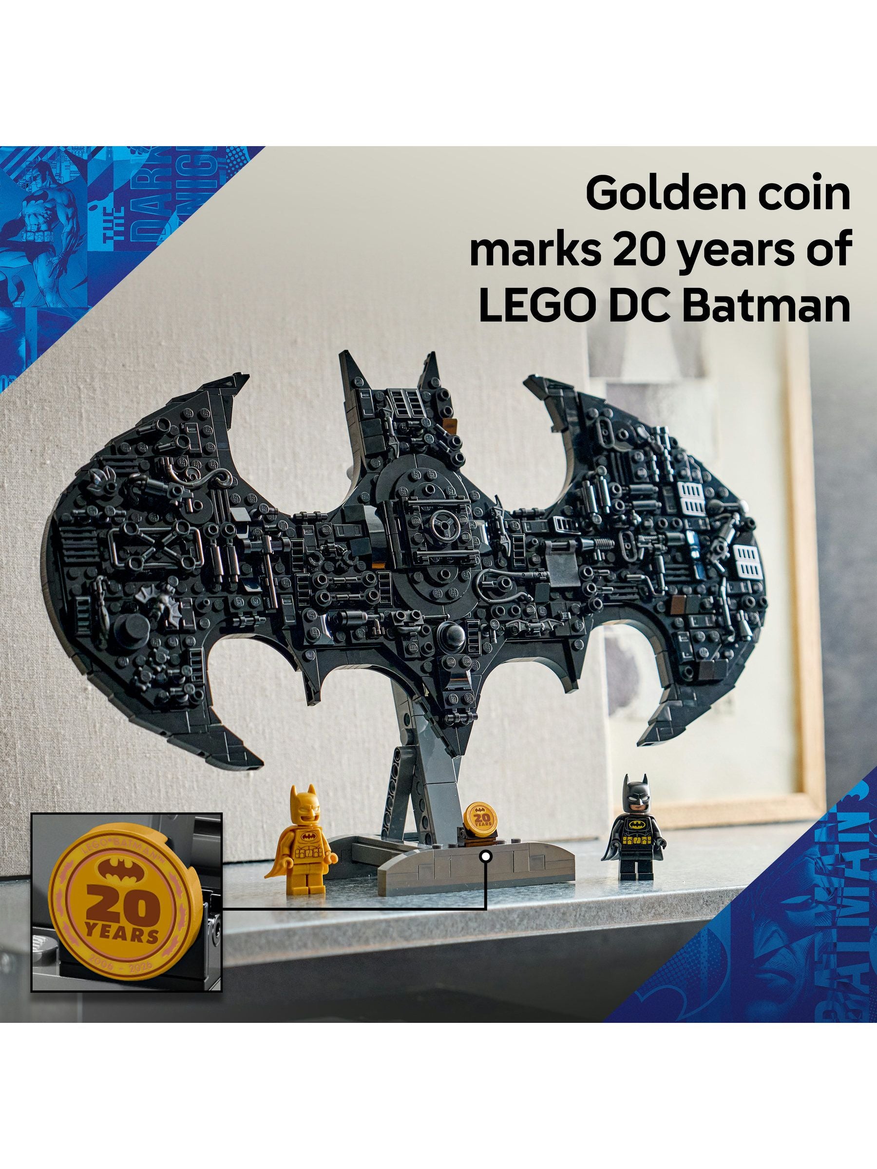 LEGO DC Batman Logo building set with minifigures - British product