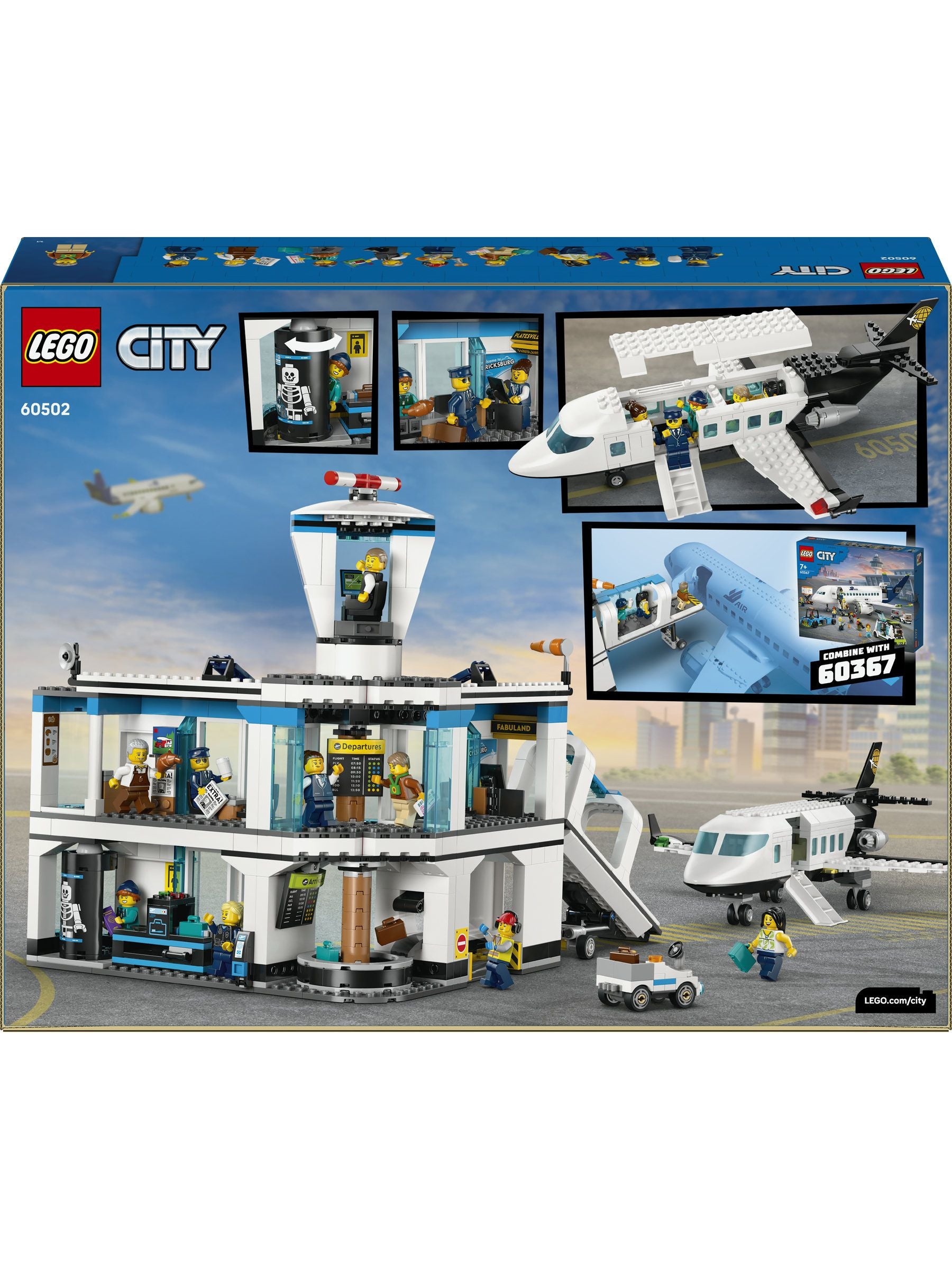 LEGO City Airport building set with airplane - British product