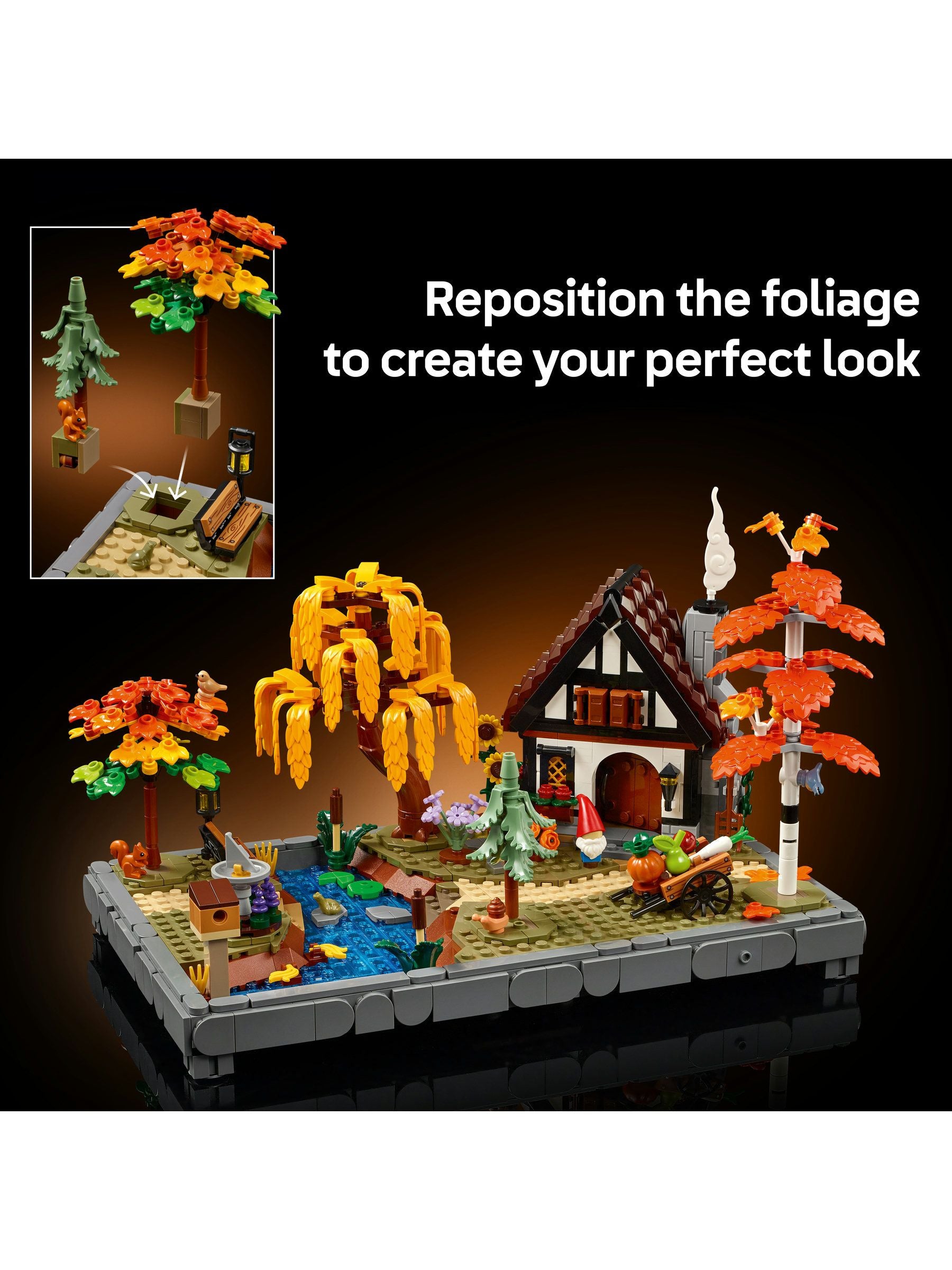 LEGO Autumn Cottage Garden model kit - British product
