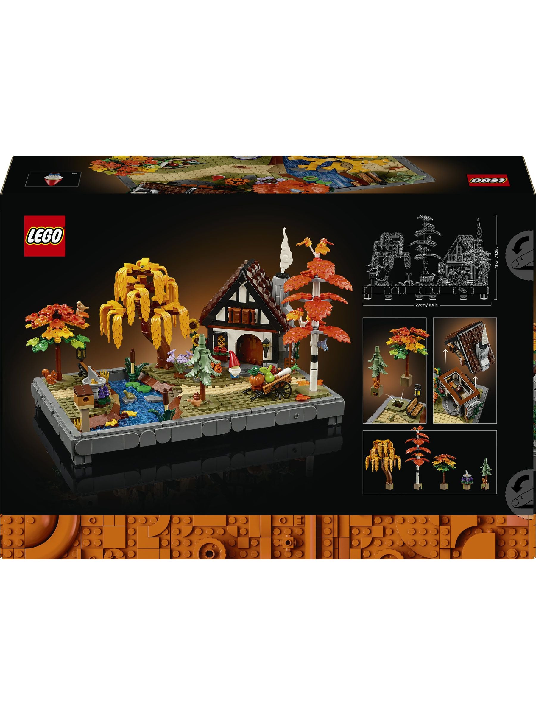 LEGO Autumn Cottage Garden model kit - British product