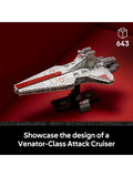 LEGO Venator-Class Attack Cruiser model kit 19cm (British brand)